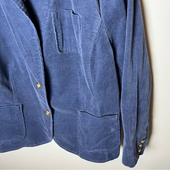 Talbots Plus size Corduroy Steel blue Blazer- 22 - Picture 3 of 11